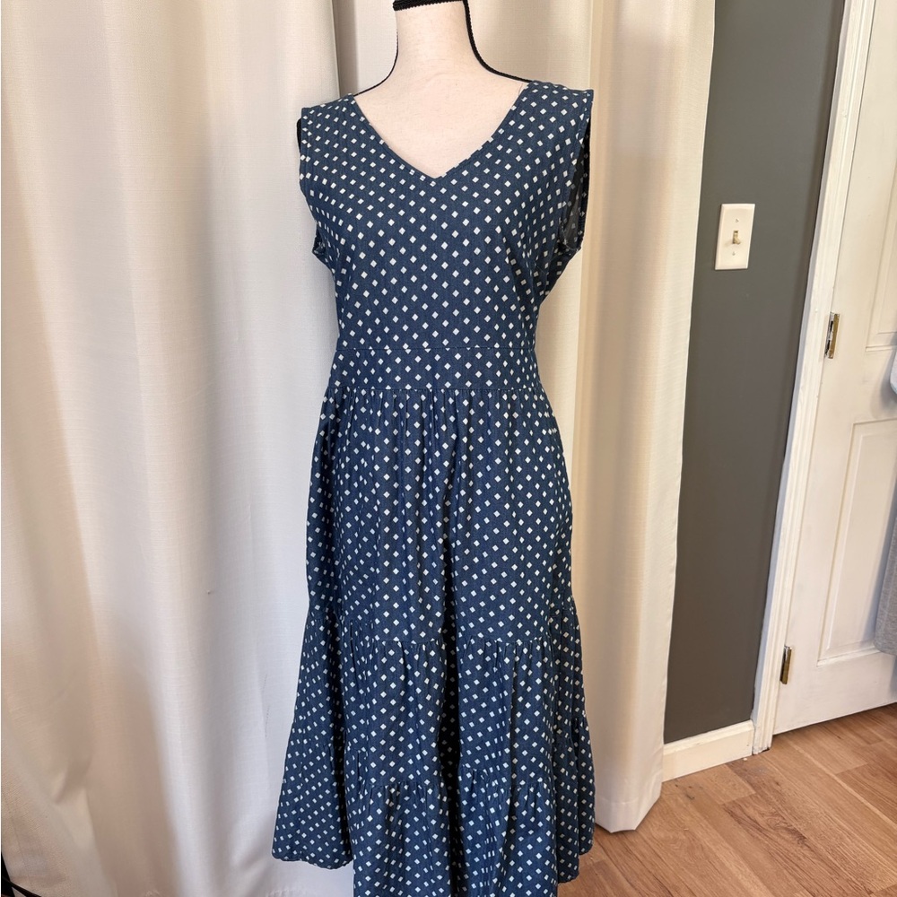 Magari Sleeveless Dress 100% Cotton Made in Italy